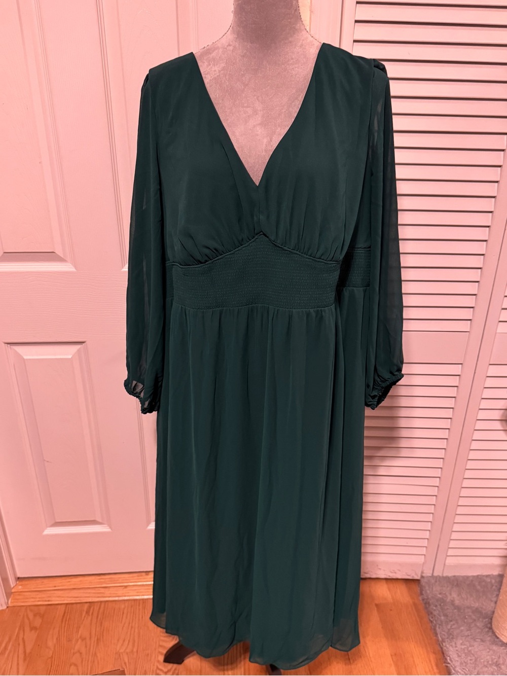 Ever pretty Green Maxi Dress size 22 / 3X - Picture 2 of 5